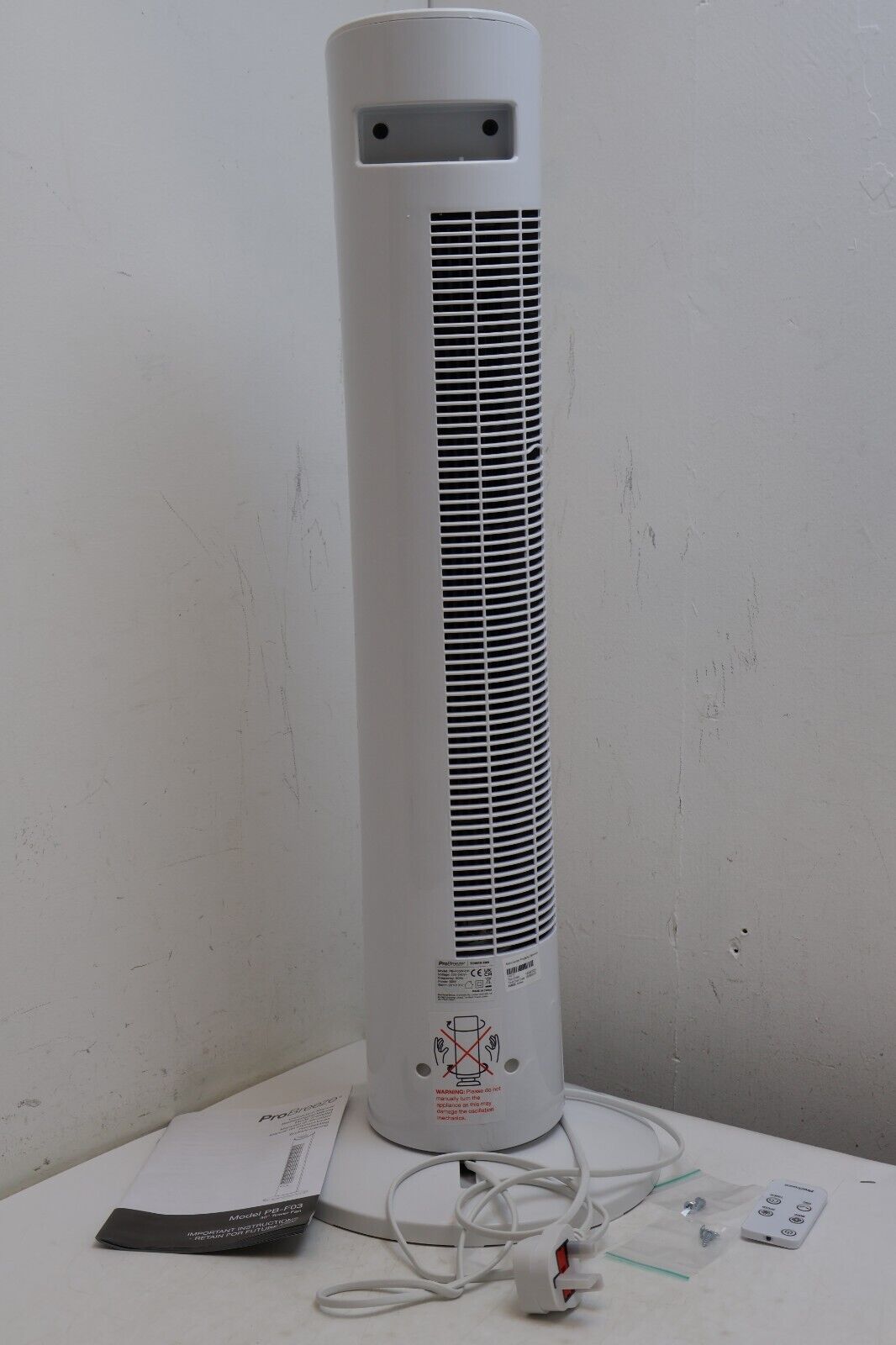 Pro Breeze 30-inch Tower Fan, PB-F03 Remote controlled (14077/A4B6)