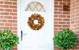 Large Traditional Christmas Door Wreath - Pine Cones Garland Decorations 38cm