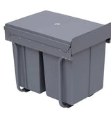 Homcom 851002 Pull Out Cabinet Mount Recycling Waste Bin - 40L (14973/)