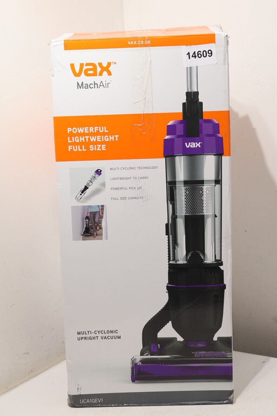 Vax Mach Air Upright Vacuum Cleaner Lightweight 820W UCA1GEV1 (14609/A8B6)