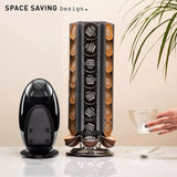 Coffee Pod Holder Stand Nescafe Dolce Gusto Tower Storage Holds 48 Rotates 360