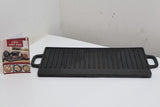 Overmont Pre-Seasoned Cast Iron Reversible Griddle Grill Pan 17x9" (14130/A4B2)