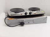 Daewoo Stainless Steel Double Twin Dual Hot Plate Cooker Sda1732 (13304/A7B8)