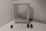 Daewoo 2000W Oil Filled Radiator Portable 9 Fin Heater LED Display (14423/A3B8)