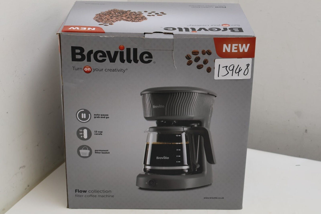 Breville Coffee Machine Filter Flow 12 Cup Capacity Glass Jug (13948/A4B3)