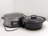 CROCK-POT 5.6L TIMESELECT DIGITAL SLOW COOKER CSC066 Stainless Steel (13311/A7B5