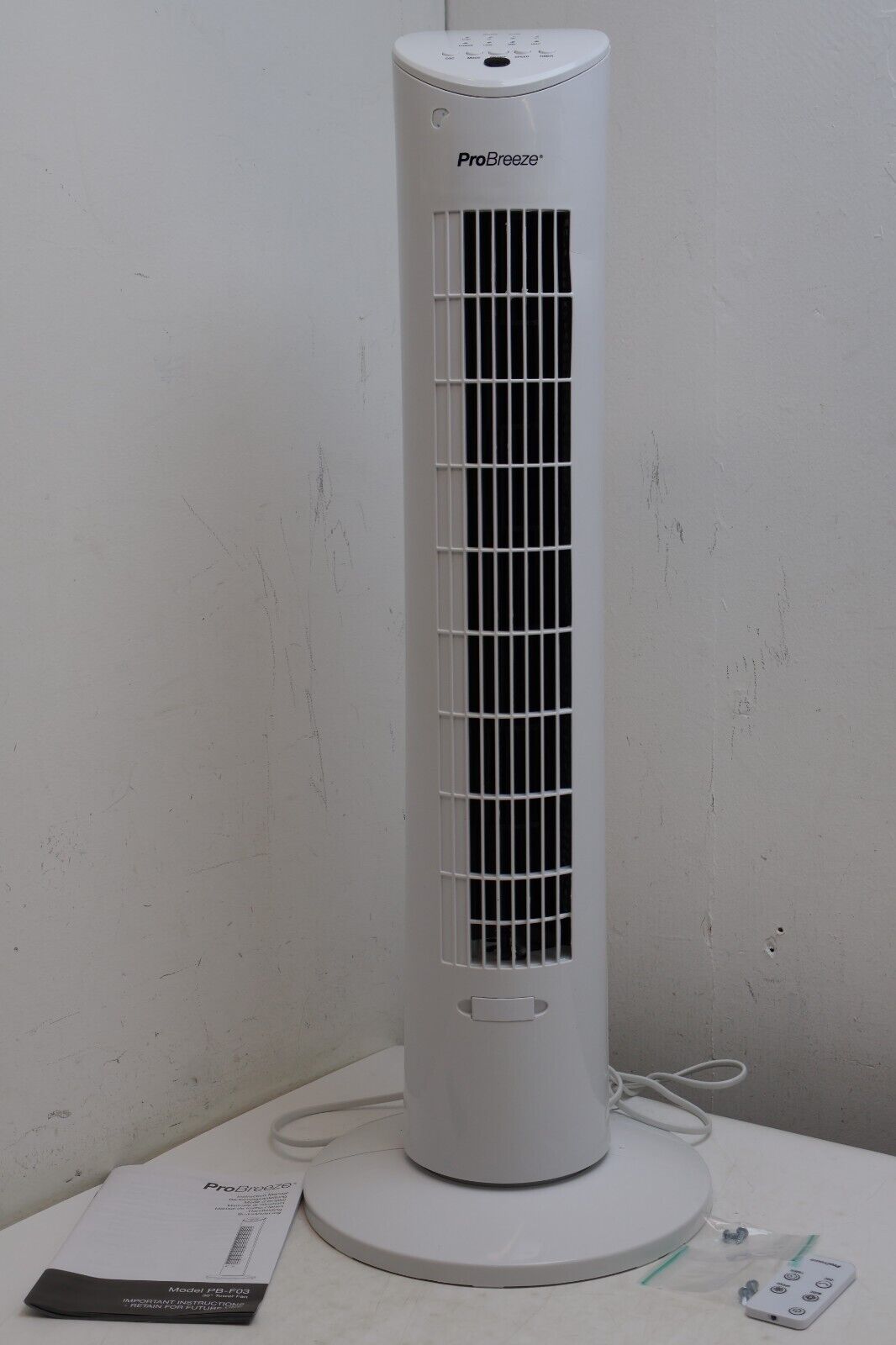 Pro Breeze 30-inch Tower Fan, PB-F03 Remote controlled (14077/A4B6)