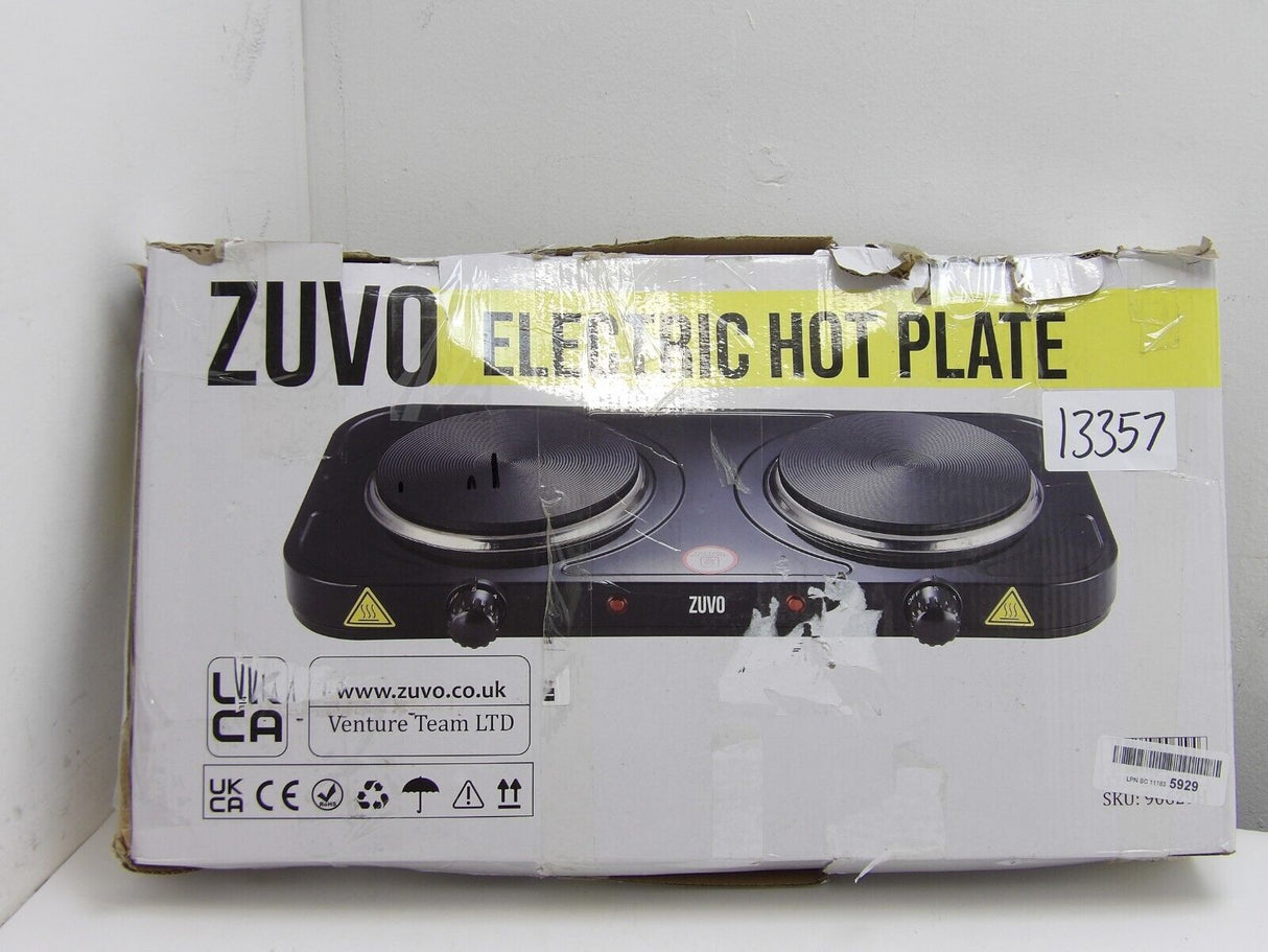 Zuvo 2000W Double Hot Plate Cast Iron Heating Plate (13357/A7B6)