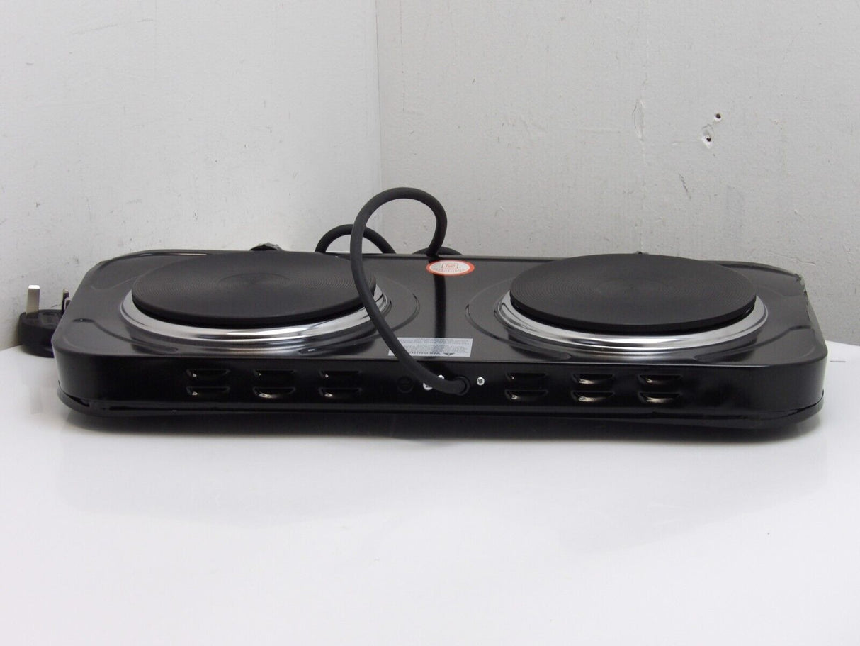 Zuvo Electric Portable Double Hotplate - Black (13484/A3B3)