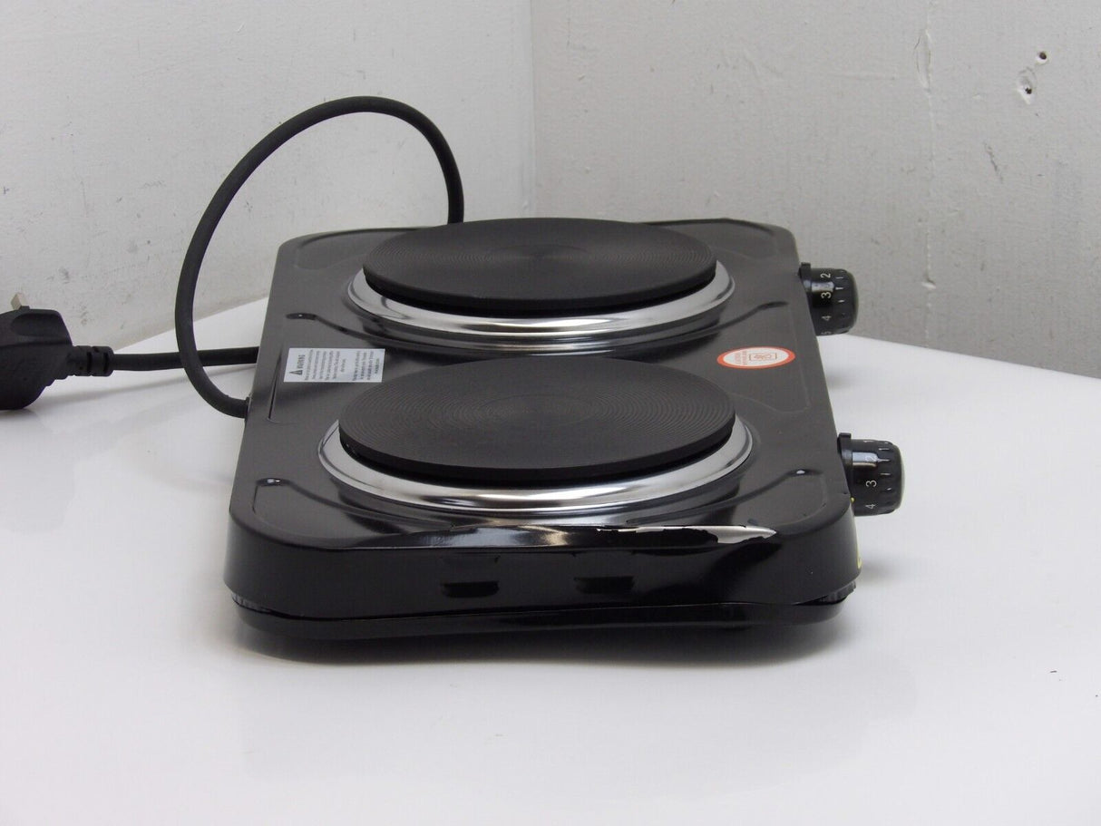 Zuvo Electric Portable Double Hotplate - Black (13484/A3B3)