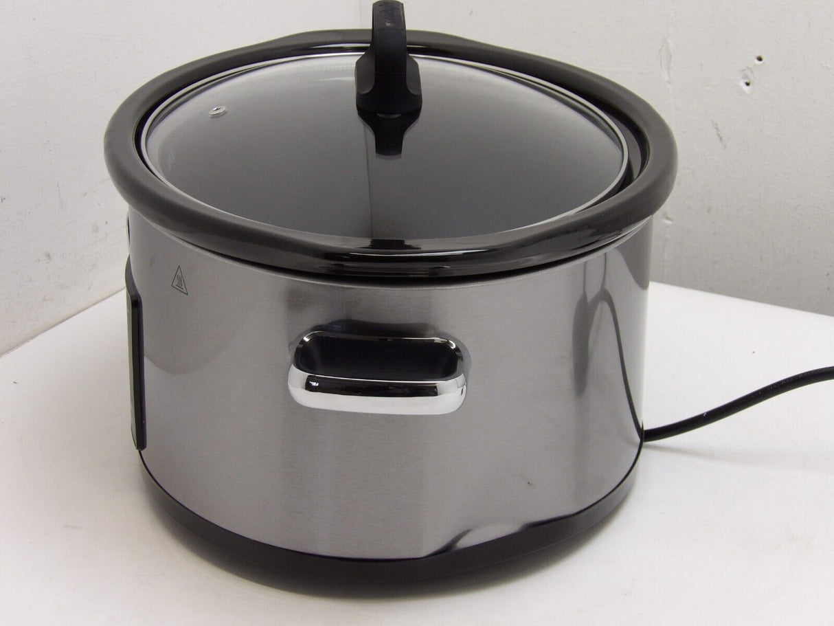 CROCK-POT 5.6L TIMESELECT DIGITAL SLOW COOKER CSC066 Stainless Steel (13311/A7B5