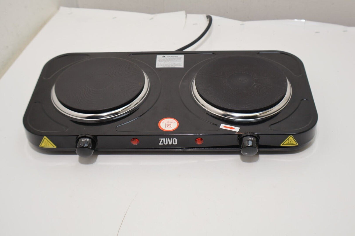 Zuvo Electric Portable Double Hotplate - Black (14969/A8B3)