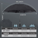 ZOMAKE Large Golf Umbrella Windproof Strong 62 Inch Double Canopy Oversize