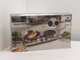 Daewoo Stainless Steel Double Twin Dual Hot Plate Cooker Sda1732 (13304/A7B8)