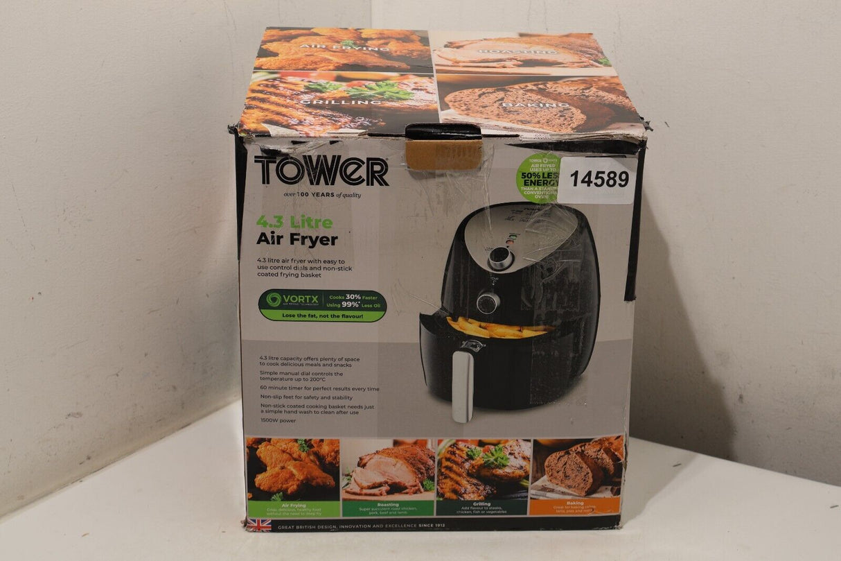 Tower T17021 4.3L Manual Air Fryer (14589/A5B3)