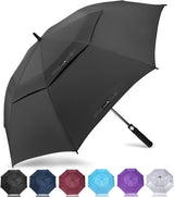 ZOMAKE Large Golf Umbrella Windproof Strong 62 Inch Double Canopy Oversize