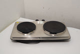 Daewoo Stainless Steel Double Twin Dual Hot Plate Cooker Sda1732 (14966/A8B3)