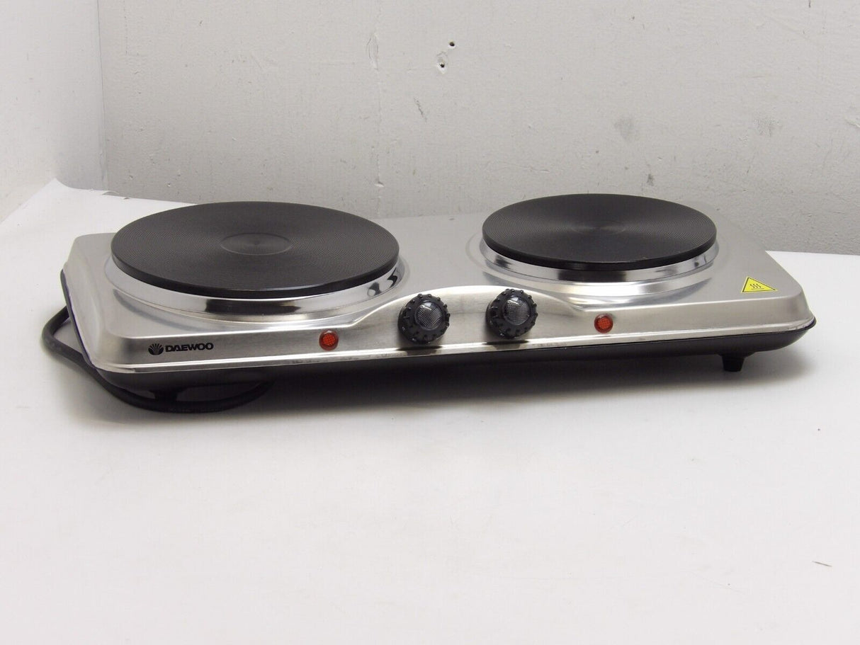 Daewoo Stainless Steel Double Twin Dual Hot Plate Cooker Sda1732 (13304/A7B8)