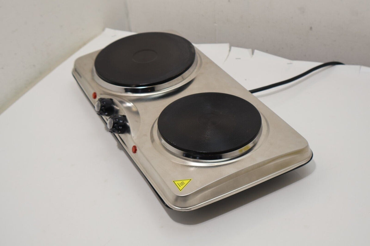 Daewoo Stainless Steel Double Twin Dual Hot Plate Cooker Sda1732 (14966/A8B3)