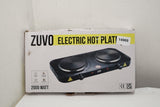 Zuvo Electric Portable Double Hotplate - Black (14969/A8B3)