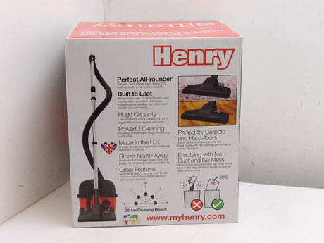 Numatic HVR160-11 Henry Cylinder Vacuum Cleaner Bagged (13312/A7B8)